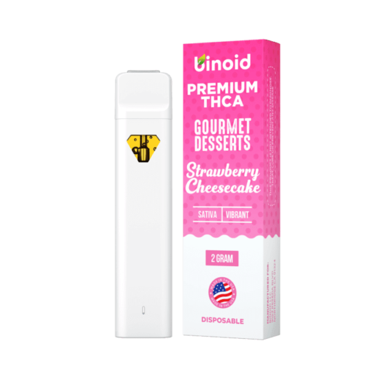 Binoid Gourmet Desserts THCA 2g Disposable Vape - Strawberry Cheesecake (Sativa)