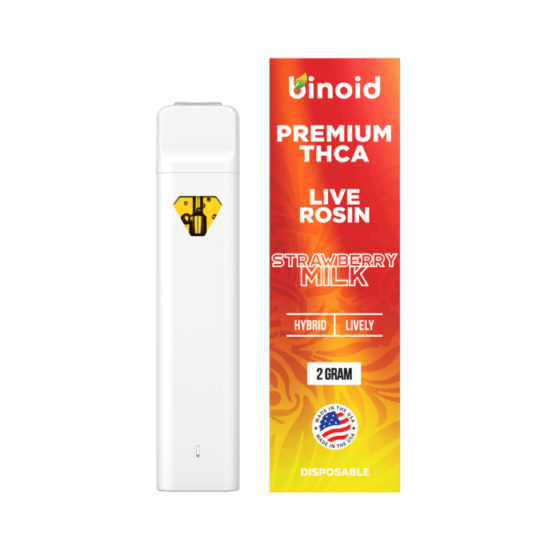 Binoid THCA 2g Disposable Vape - Strawberry Milk (Hybrid)