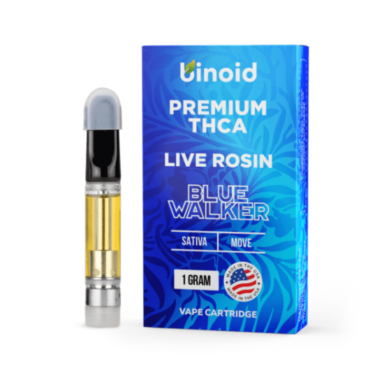 Binoid THCA Live Rosin Cartridge 1g - Blue Walker (Sativa)