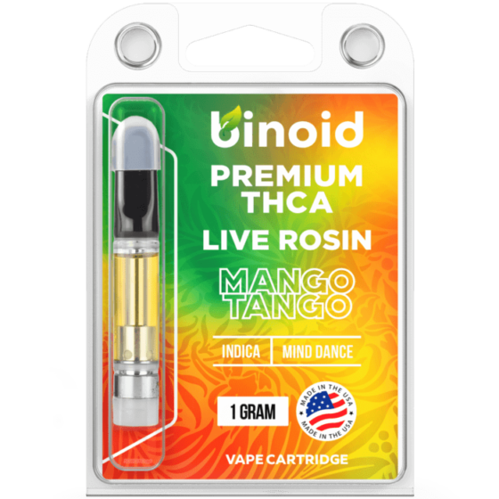 Binoid THCA Live Rosin Cartridge 1g - Mango Tango (Indica)