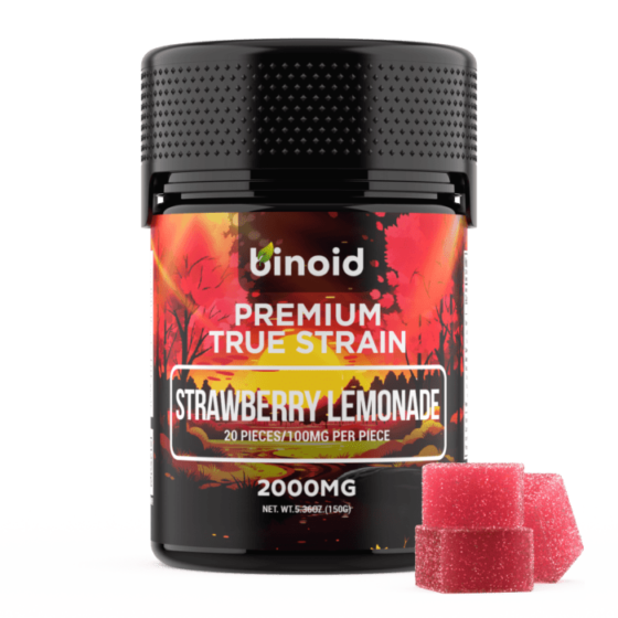Binoid True Strain Gummies 200mg - Strawberry Lemonade
