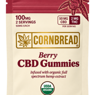 Cornbread CBD 50mg : THC 2mg Gummies 2ct