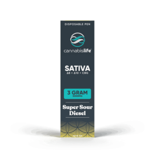 Cannabis Life 3g D8: D10: CBG Disposable Pen