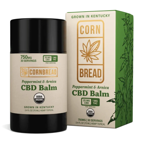 Cornbread CBD Balm 25mg CBD 1mg THC cbd balm