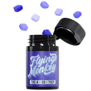 Flying Monkey THC-A Gummies THCA+D9+THCP 1000mg sour blue razz