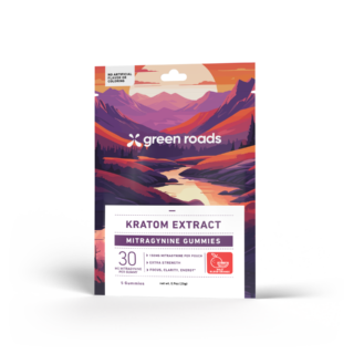 Green Roads Kratom Extract Mitragynine Gummies 150mg Wild-Blood-Orange