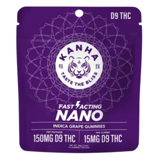 KANHA Nano Gummies 10ct, 15mg D9 THC Gummies