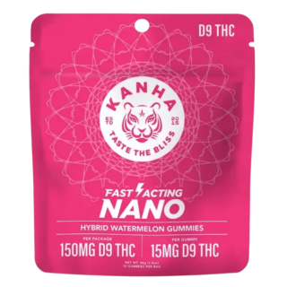 KANHA Nano Gummies 10ct, 15mg D9 THC Gummies