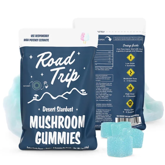 Road Trip Desert Stardust Mushroom Gummies - Cotton Candy