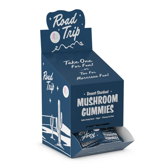 Road Trip Desert Stardust Mushroom Gummies - Cotton Candy2