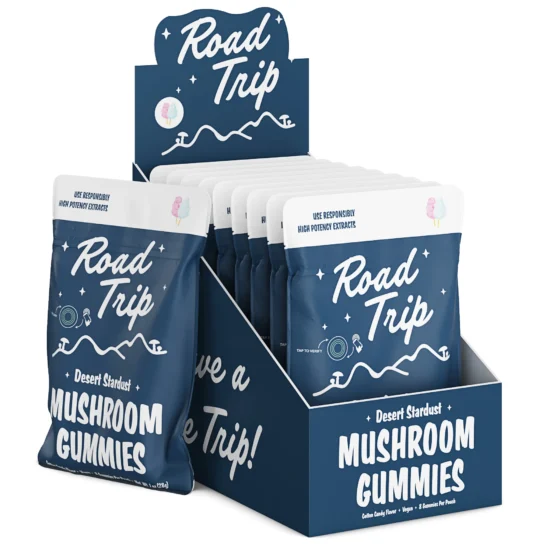 Road Trip Desert Stardust Mushroom Gummies - Cotton Candy3