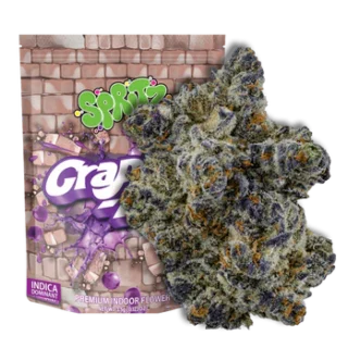 Sluggers Spritz Premium Terp Infused Indoor THC-A Flower 3.5G grape-aid