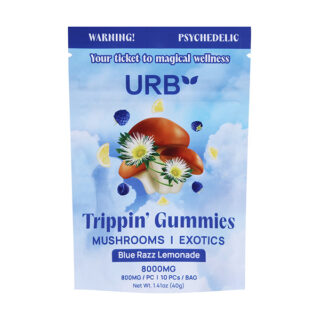 URB Tripping Gummies 800mg blue razz lemonade