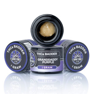 WNC CBD THCA Badder 1G granddaddy purple
