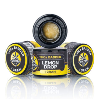 WNC CBD THCA Badder 1G lemon drop
