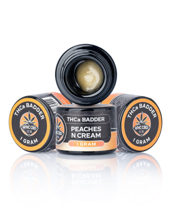WNC CBD THCA Badder 1G peach n cream