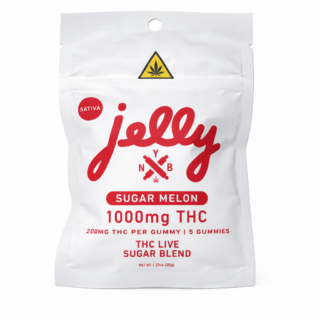 Jelly THC Live Sugar Blend Gummies 5ct Sugar Melon