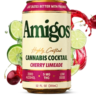 Amigos Highly Crafted Cannabis Cocktail Cherry Limeade 5mg