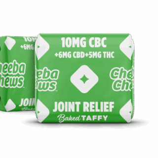 Cheeba Chews Joint Relief Chews 5mg D9 THC 10mg CBC 6mg CBD – Salted Caramel Chews