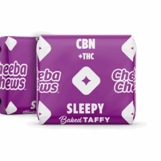 Cheeba Chews Sleepy Chews 5mg D9 THC- 2.5mg CBN – Chocolate Taffy