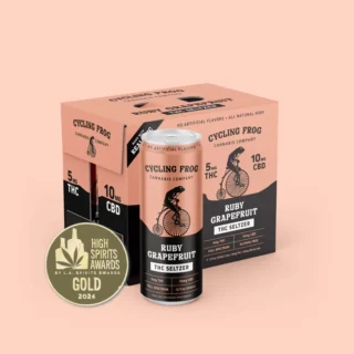 Cycling Frog THC Seltzer Ruby GrapeFruit