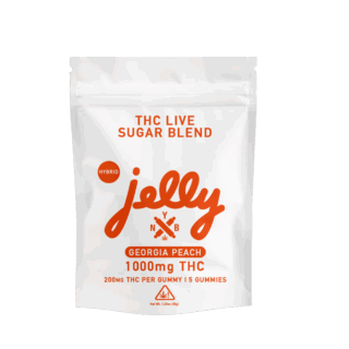 Jelly THC Live Sugar Blend Gummies 5ct- Georgia Peach