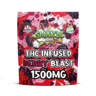 Smak'd THC Infused 1500mg Gummies - 60CT - Berry Blast