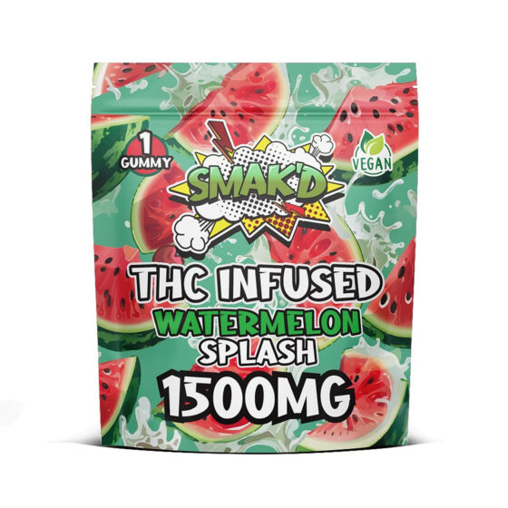 Smak'd THC Infused 1500mg Gummies - 60CT - Watermelon Splash