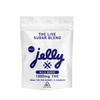 Jelly THC Live Sugar Blend Gummies 5ct- Wild Berry