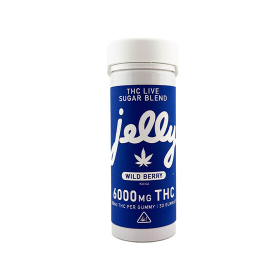 Jelly wild berry thca gummy jar