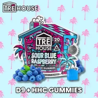 TRĒ House Delta 9 & HHC Gummies - Sour Blue Raspberry - 400mg