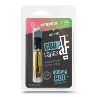 CBDaF! Pure Hemp CBD Cartridge 1mL 400mg Isolate Watermelon