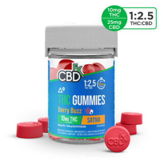 CBDfx THC + CBD Gummies - Berry Buzz (Sativa) - 20CT