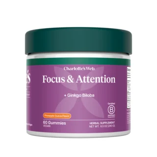Charlotte's Web Focus & Attention Gummies Pineapple Guava 60ct
