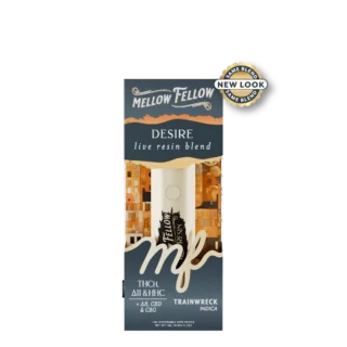 Mellow Fellow Desire Live Resin Blend 1ml Disposable Vape - Trainwreck (Indica)