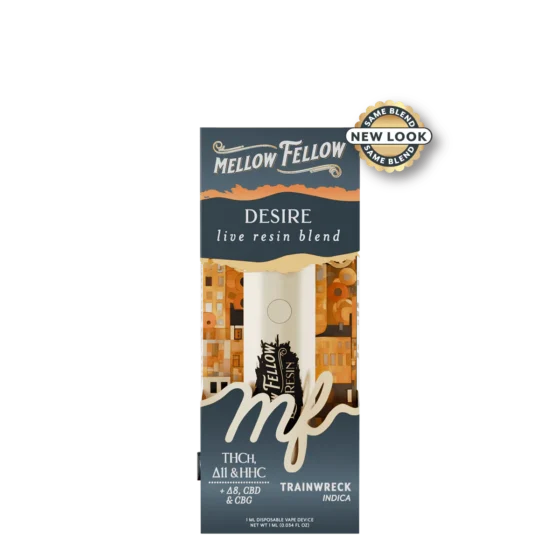 Mellow Fellow Desire Live Resin Blend 1ml Disposable Vape - Trainwreck (Indica)