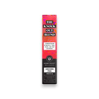 Honeyroot Wellness The Knock out Blend Disposable Vape Unicorn Piss Indica 2g