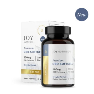 Joy Organics Broad Spectrum CBD EveryDay Formula Softgels - 100mg main