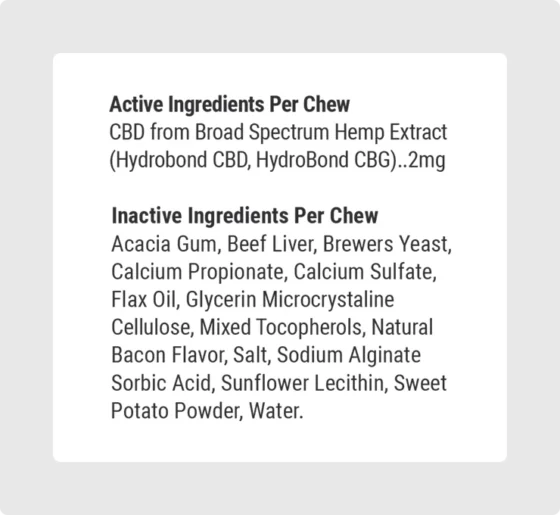 Joy Organics CBD Dog Treats Chews - Beef