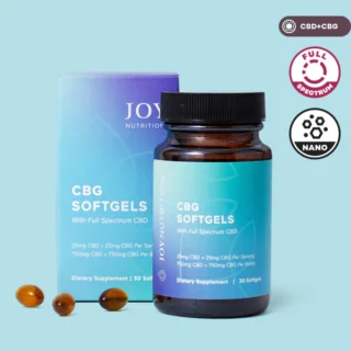 Joy Organics Full Spectrum CBG softgels with CBD - 50mg