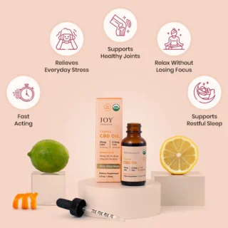 Joy Organics Full Spectrum Delta 9 THC Tincture 30mg - Citrus