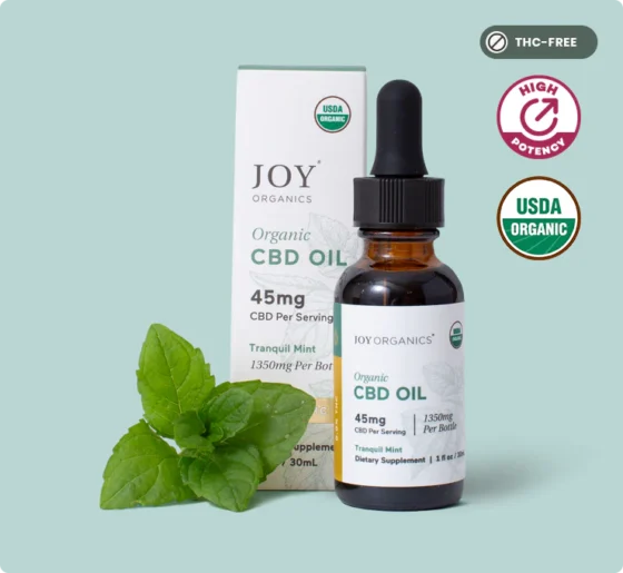 Joy Organics Organic Broad Spectrum CBD Tincture - Tranquil Mint - Image 2