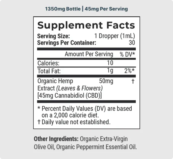 Joy Organics Organic Broad Spectrum CBD Tincture - Tranquil Mint - Image 7