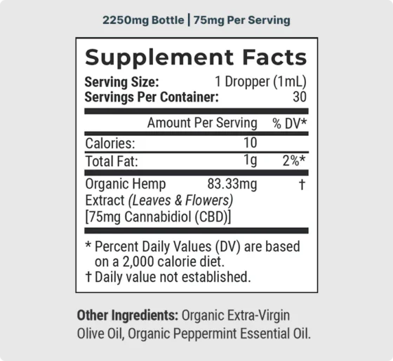 Joy Organics Organic Broad Spectrum CBD Tincture - Tranquil Mint - Image 5