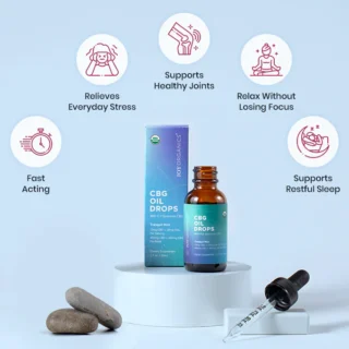 Joy Organics Organic CBD + CBG Tincture 30mg - Tranquil Mint