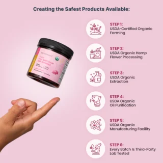 Joy Organics Organic Full Spectrum CBD Gummies - Raspberry Lemonade