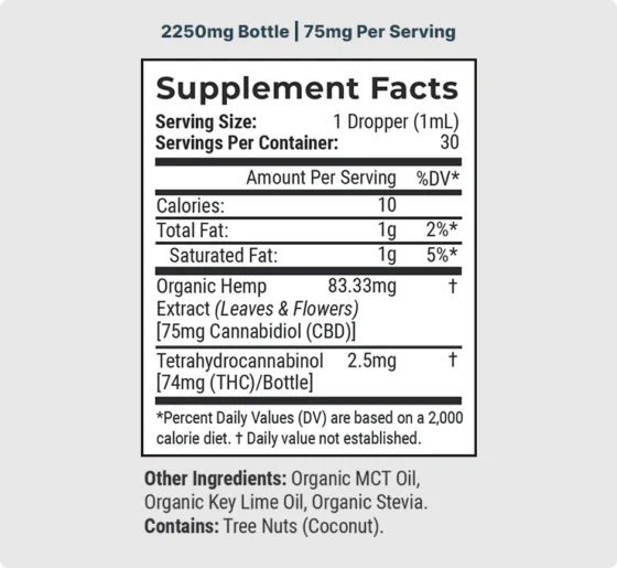 Joy Organics Organic Full Spectrum CBD Tincture with THC - Fresh Lime - Image 5
