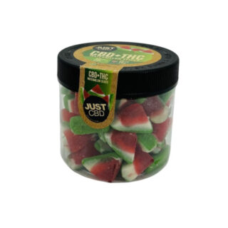 JustCBD CBD and THC Gummies Watermelon Slices - 1000mg