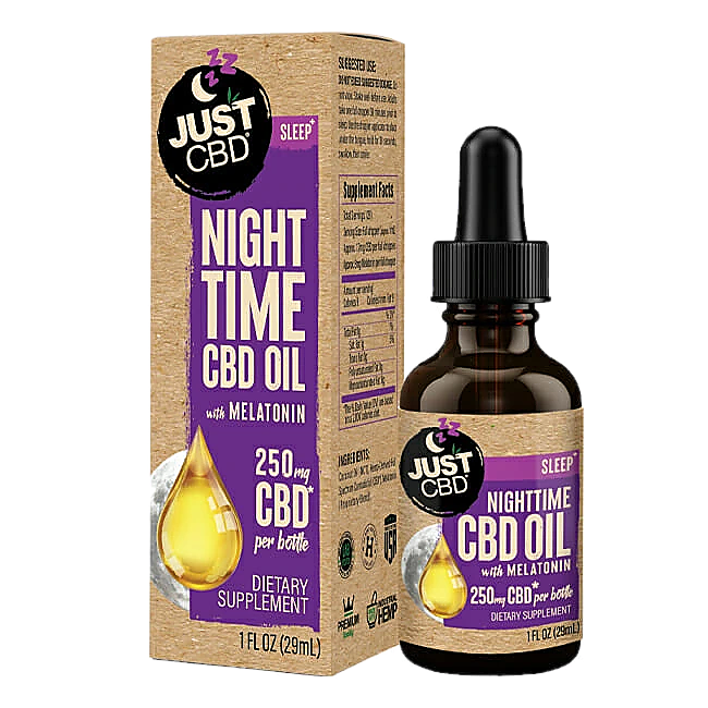 JustCBD Nighttime CBD Oil + Melatonin