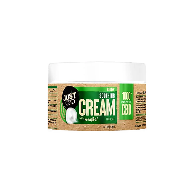JustCBD CBD Relief Soothing Cream with Menthol 500mg | 1000mg